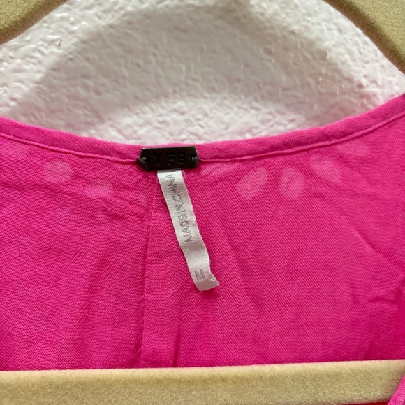 Young Fabulous & Broke | Pink ombre poet top oversized eyelet - Picture 6 of 8